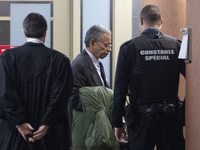 Former SNC-Lavalin vice-president Sami Bebawi enters a courtroom in Montreal on Friday, February 15, 2019.