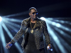 In this June 30, 2013 file photo, R. Kelly performs at the BET Awards at the Nokia Theatre in Los Angeles.