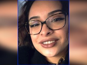 This undated photo provided by her family via the Greenwich Police Department shows Valerie Reyes, whose body was found inside a suitcase by highway workers on Tuesday, Feb. 6, 2019, in Greenwich, Conn. Authorities said Thursday, Feb. 7, that the body was identified as Valerie Reyes, of New Rochelle, N.Y., who was last seen on Jan. 29 and was reported missing the next day after she did not show up for work.