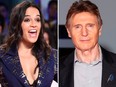 Michelle Rodriguez (L) has come to Liam Neeson's defence over charges he's a racist.