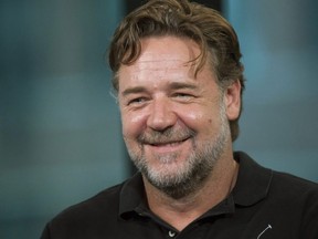 In this May 13, 2016 file photo, Russell Crowe participates in AOL's BUILD Speaker Series to discuss the film "The Nice Guys", in New York.