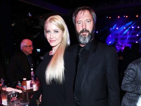 Tom Green (right) and a guest attend the Grammy Celebration during the 61st Annual Grammy Awards at Staples Center in Los Angeles on Feb. 10, 2019.