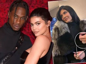 Travis Scott and Kylie Jenner. (Getty Images and Instagram photos)