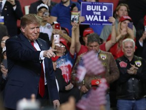 U.S. President Donald Trump attends a rally at the  El Paso County Coliseum on Feb. 11, 2019 in El Paso, Texas.