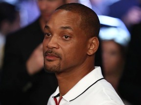 Actor Will Smith is seen in attendance prior to the middleweight championship bout between Gennady Golovkin and Canelo Alvarez at T-Mobile Arena on September 15, 2018 in Las Vegas, Nevada.