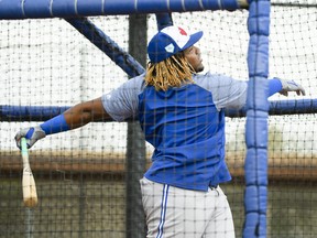 Slugger Vladimir Guerrero Jr. had a double in the Blue Jays’ win over the New York Yankees Sunday.