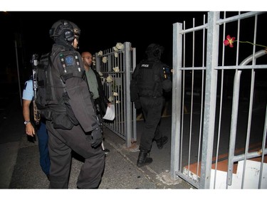 Police pay a visit to reassure the staff of the Wellington Masjid mosque in Kilbirnie in Wellington on March 15, 2019, after a shooting incident at two mosques in Christchurch.