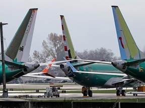 In this Nov. 14, 2018, file photo Boeing 737 MAX 8 planes are parked near Boeing Co.'s 737 assembly facility in Renton, Wash.