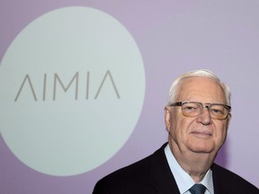 Aimia chairman of the board Robert Brown is pictured prior to a special shareholders meeting Montreal on Jan. 8, 2019.