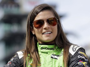 In this May 20, 2018, file photo, Danica Patrick waits during qualification for the Indianapolis 500 at Indianapolis Motor Speedway in Indianapolis. (AP Photo/Darron Cummings, File)