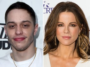 Pete Davidson and Kate Beckinsale. (Getty Images)