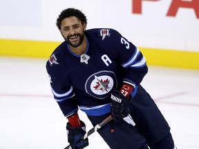 Winnipeg Jets' Dustin Byfuglien is expected back in the lineup on Saturday. (THE CANADIAN PRESS)