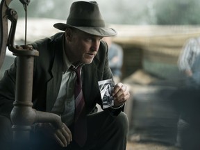 This image released by Netflix shows Woody Harrelson in a scene from "The Highwaymen."