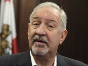 This Friday, Sept. 2, 2016 file photo shows attorney Mark Geragos talking to the media during a news conference in downtown Los Angeles.