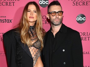 Behati Prinsloo and Adam Levine attend the 2018 Victoria's Secret Fashion Show After Party on Nov. 8, 2018 in New York City.  (Astrid Stawiarz/Getty Images for Victoria's Secret)