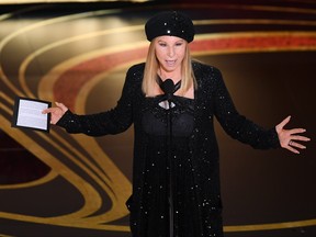 Barbra Streisand speaks onstage during the 91st Annual Academy Awards at Dolby Theatre on Feb. 24, 2019 in Hollywood, Calif. (Kevin Winter/Getty Images)