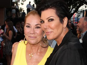 Kathie Lee Gifford, left, and Kris Jenner attend New Line Cinema's Premiere Of "The Gallows"  at Hollywood High School on July 7, 2015 in Los Angeles, Calif.  (David Buchan/Getty Images)