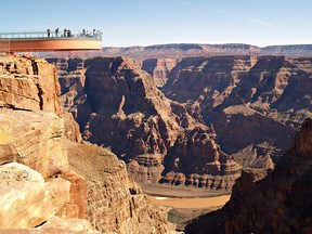 The Grand Canyon's Skywalk, a glass-floored walkway that provides spectacular views. (File photo)