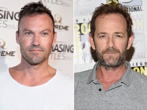 Brian Austin Green (L) and Luke Perry.