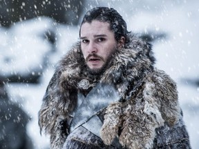 In this photo provided by HBO, Kit Harington portrays Jon Snow in a scene from the seventh season of HBO's "Game of Thrones."