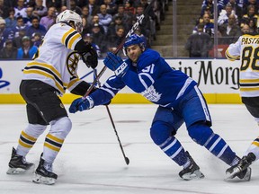 Toronto Maple Leafs John Tavares during 3rd period action against Boston Bruins at the Scotiabank Arena in Toronto on Monday November 26, 2018. Ernest Doroszuk/Toronto Sun/Postmedia