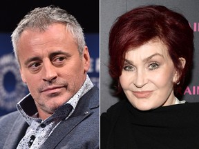 Matt LeBlanc and Sharon Osbourne. (Getty Images)