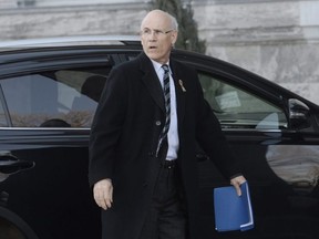 Clerk of the Privy Council Michael Wernick arrives for a swearing in ceremony at Rideau Hall in Ottawa on Monday, March 18, 2019.