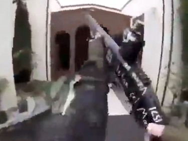 This image grab from a self-shot video that was streamed on Facebook Live on March 15, 2019 by the man who was involved in two mosque shootings in Christchurch shows the man holding a gun as he enters the Masjid al Noor mosque. - A "right-wing extremist" armed with semi-automatic weapons rampaged through two mosques in the quiet New Zealand city of Christchurch during afternoon prayers on March 15, killing 49 worshippers and wounding dozens more.