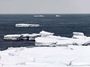 Open water on Norton Sound near Nome, Alaska. (Marc Lester/Anchorage Daily News via AP)