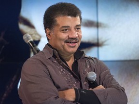 In this Nov. 1, 2017 file photo, Neil deGrasse Tyson attends a fan event celebrating the release Kelly Clarkson's album "Meaning of Life" at YouTube Space New York in New York.