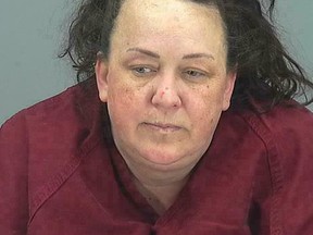 This booking photo provided by Pinal County Sheriff’s Office shows Machelle Hackney. (Pinal County Sheriff’s Office via AP)