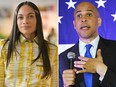Rosario Dawson and Cory Booker. (Getty Images file photos)