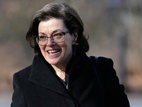 In this Jan. 28, 2019 file photo, Nancy Salzman arrives to Brooklyn federal court in New York.