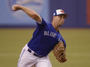 Blue Jays pitcher Sam Gaviglio. THE CANADIAN PRESS