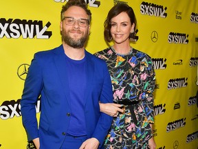 Seth Rogan and Charlize Theron attend the "Long Shot" Premiere at Paramount Theatre on March 9, 2019 in Austin, Texas. (Matt Winkelmeyer/Getty Images for SXSW)