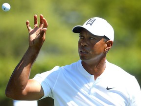 Tiger Woods plays a practice round ahead of the WGC Dell Technologies Match Play on March 26, 2019 in Austin, Texas. (Warren Little/Getty Images)