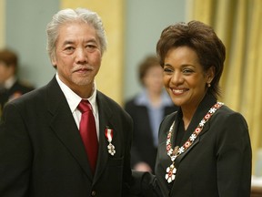 FILE PHOTO: In 2006 Governor General Michaelle Jean invested 33 recipients into the Order of Canada at Rideau Hall, including Wayson Choy.