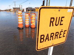 A mix of rain and melted snow has caused rivers to swell across the province.