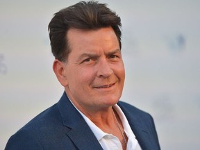 Charlie Sheen attends Project Angel Food's 2018 Angel Awards on August 18, 2018 in Hollywood, California.