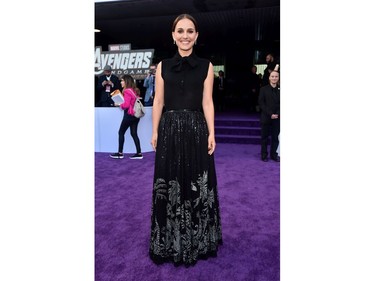 Natalie Portman attends the world premiere of Marvel Studios' "Avengers: Endgame" at the Los Angeles Convention Center on April 22, 2019 in Los Angeles.