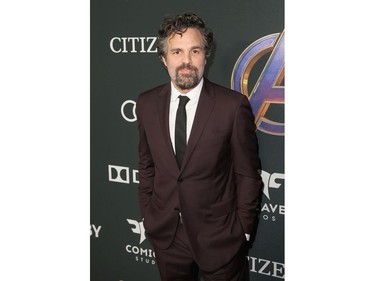 Mark Ruffalo attends the world premiere of Marvel Studios' "Avengers: Endgame" at the Los Angeles Convention Center on April 22, 2019 in Los Angeles.