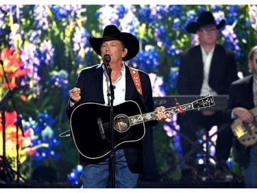 George Strait performs onstage during the 54th Academy Of Country Music Awards at MGM Grand Garden Arena on April 7, 2019 in Las Vegas.