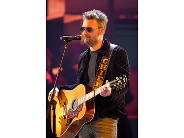 Eric Church performs onstage during the 54th Academy Of Country Music Awards at MGM Grand Garden Arena on April 7, 2019 in Las Vegas.