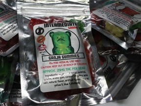 Marijuana infused jujubes were among the items seized in a Gatineau, Que., drug raid in March.