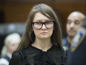 Anna Sorokin returns to the courtroom after the jury sent a note, Thursday, April 25, 2019, in New York. (AP Photo/Mary Altaffer)