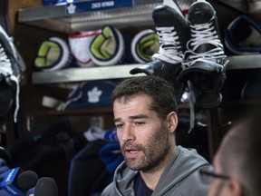 Maple Leafs' Patrick Marleau scrums at year-end availability on Thursday. Craig Robertson/Toronto Sun/Postmedia Network