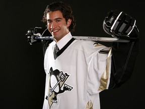 Angelo Esposito of the Pittsburgh Penguins poses for a portrait during the 2007 NHL draft at Nationwide Arena on June 22, 2007 in Columbus, Ohio. (Gregory Shamus/Getty Images)