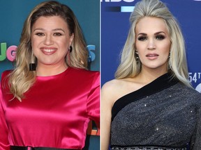 Kelly Clarkson is laughing off tabloid rumours suggesting she’s feuding with fellow singer Carrie Underwood.