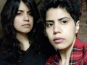 The 'GeorgiaSisters': Maha al-Subaie, 28, and Wafa al-Subaie, 25. (Twitter)