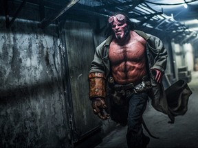 David Harbour plays the titular character in "Hellboy," based on the comic book character created by Mike Mignola. (Mark Rogers/Lionsgate)